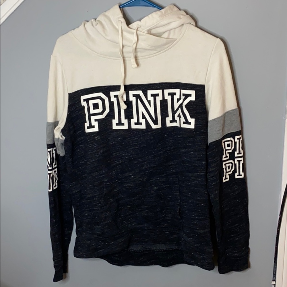 Black/White/Grey Striped Sweatshirt